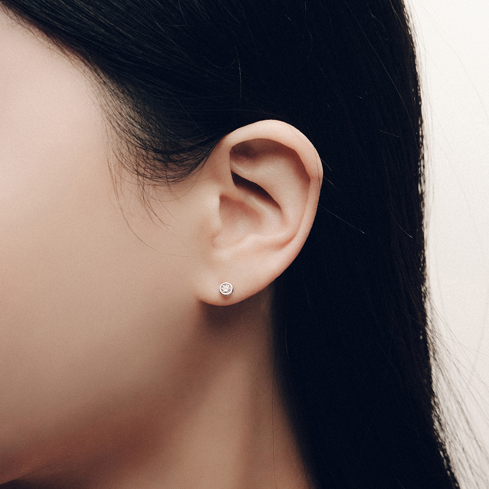 [온라인단독] 라이니 1부 다이아몬드 귀걸이 목걸이SET 0.1ct  SI2